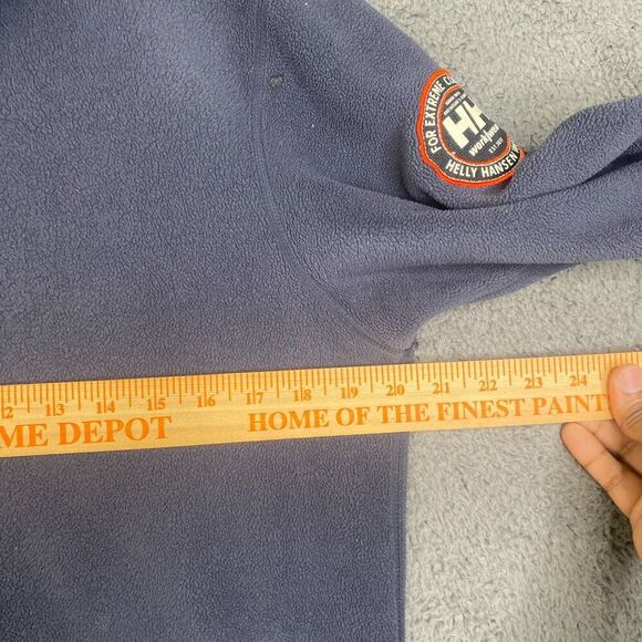 Helly Hansen Jacket Full-Zip Polartec Fleece Workwear Coat Medium Blue - Picture 9 of 11